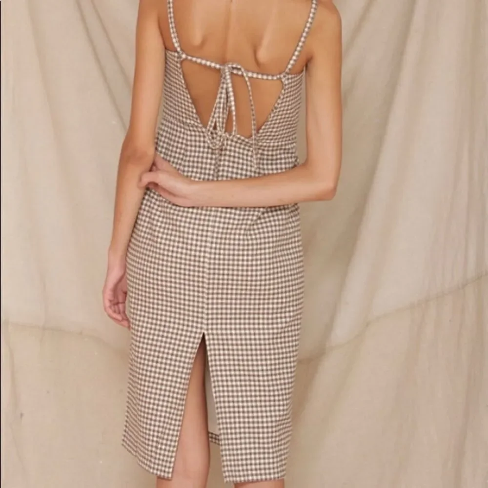 NWOT Anthropologie Rita Row Gingham  Dress size L - Picture 2 of 8
